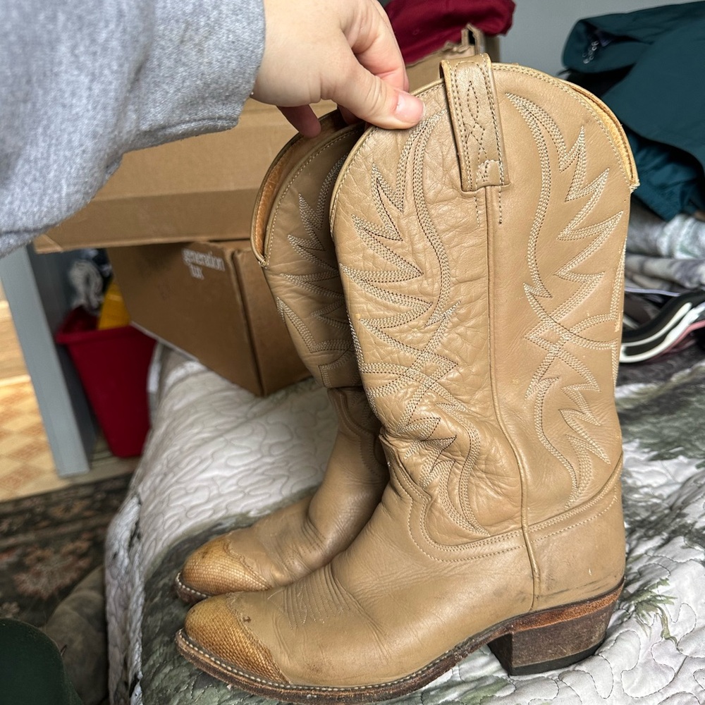Dan Post Snakeskin Women’s Cowboy Boots - Picture 2 of 5
